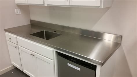 sheet metal kitchen countertops|residential stainless steel countertops.